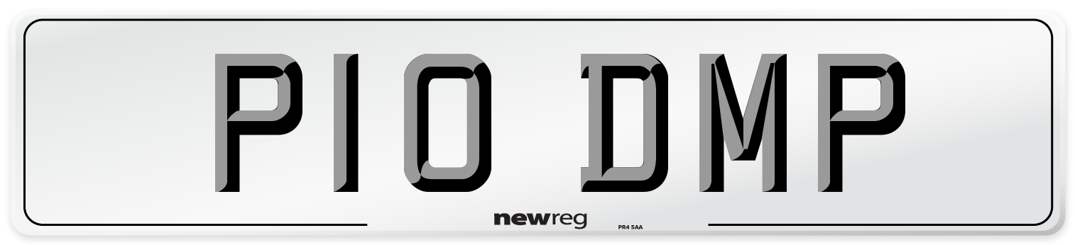 P10 DMP Number Plate from New Reg